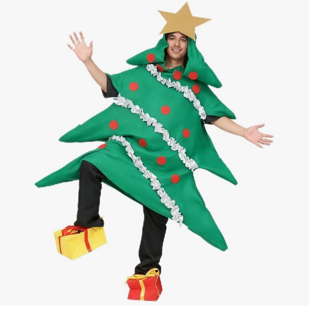 Christmas Tree full-body decorated Holiday Costume for women and men